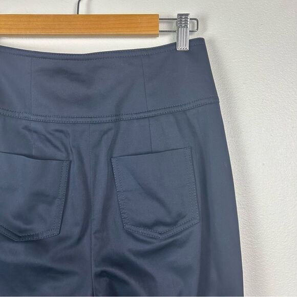 LEWIT Women's Navy Blue High Waist Trouser Dress Pants Button Size 6 - Picture 4 of 7